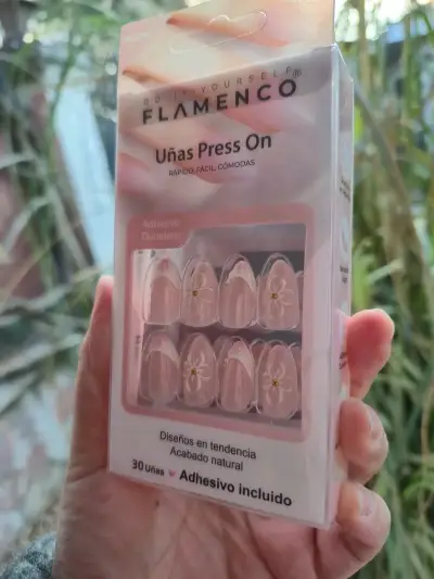 Uñas postizas Flamenco con adhesivo - miniatura 2