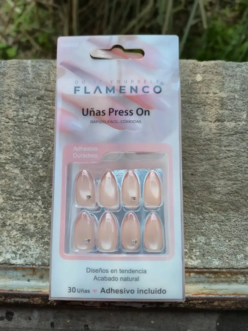 Uñas postizas Flamenco Press On con adhesivo - 1