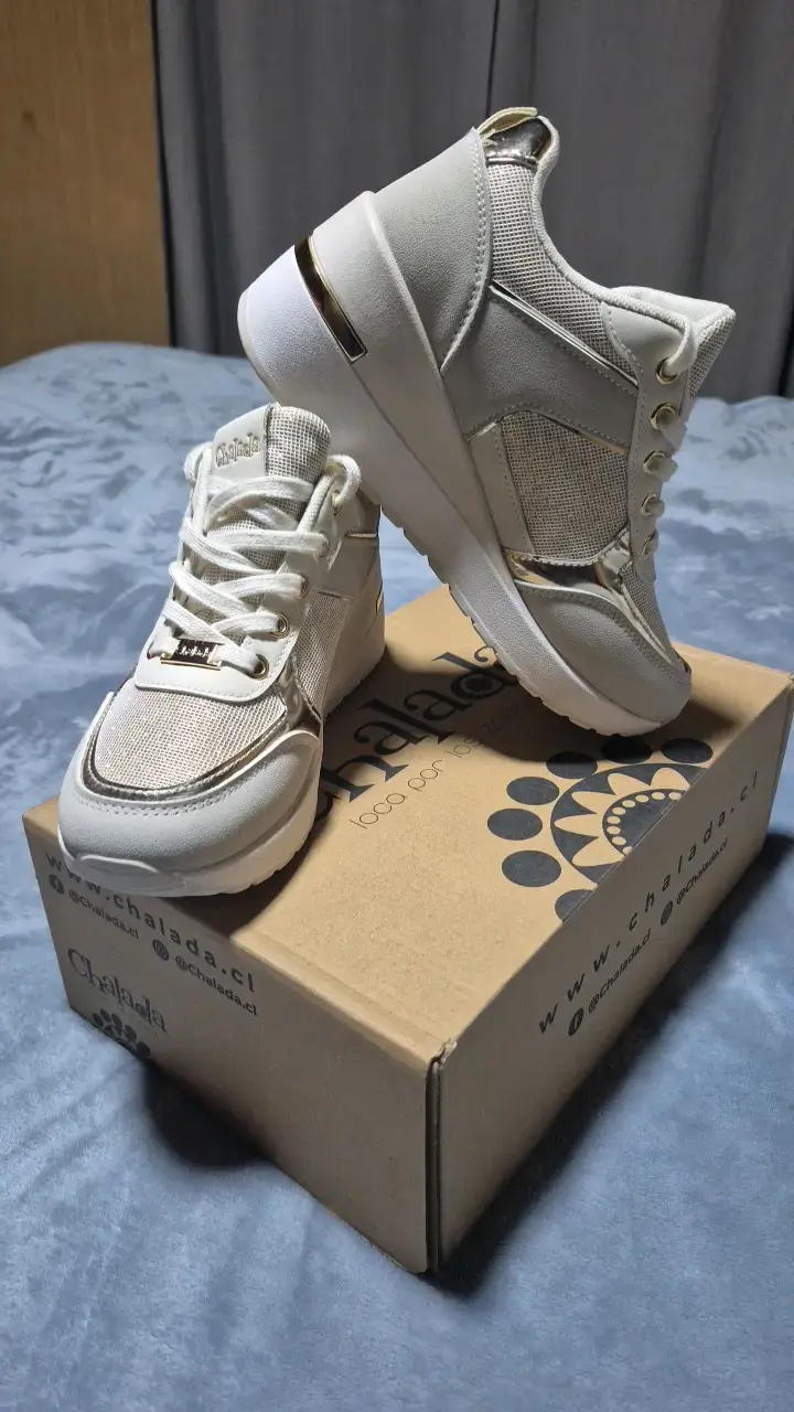 Zapatillas deportivas blancas Chalada con plataforma - 4