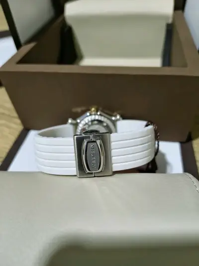 Reloj Mercury Suizo Correa Blanca - miniatura 1