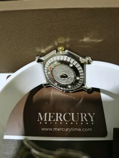 Reloj Mercury Suizo Correa Blanca - miniatura 3