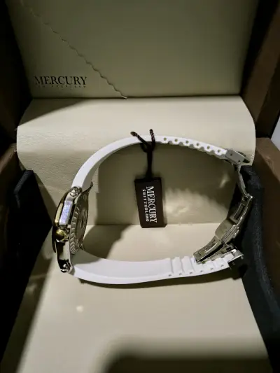 Reloj Mercury Suizo Correa Blanca - miniatura 4