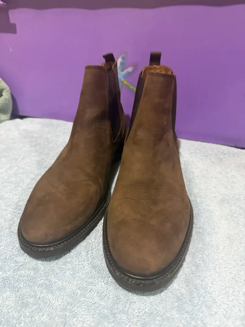 Botines de cuero marrón Owen Thomas para hombre - 3