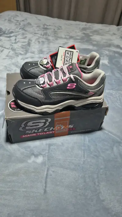 Zapatillas Skechers para mujer color negro y rosa - miniatura 3