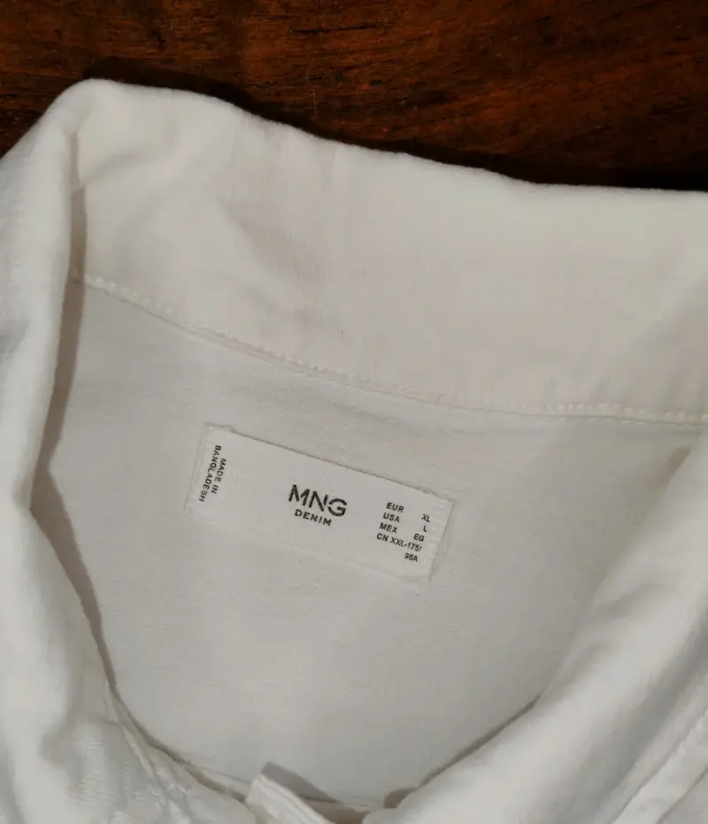 Chaqueta Denim Blanca Marca Mango Talla M - 3