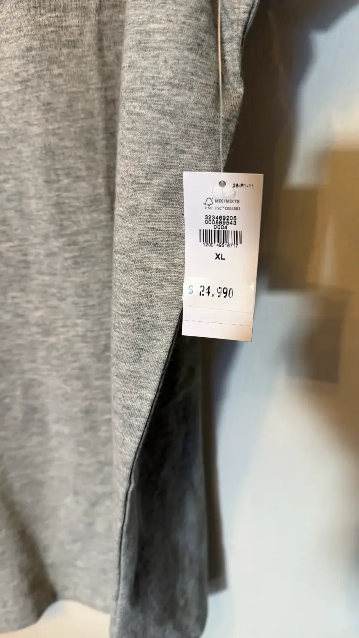 Polera gris GAP para hombre talla XL - 2