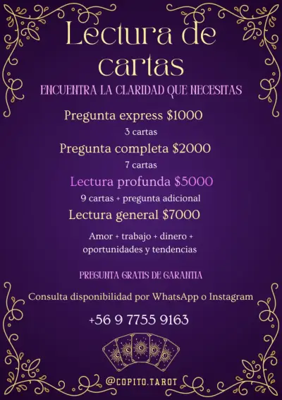 Servicio de Lectura de Cartas de Tarot - miniatura 1