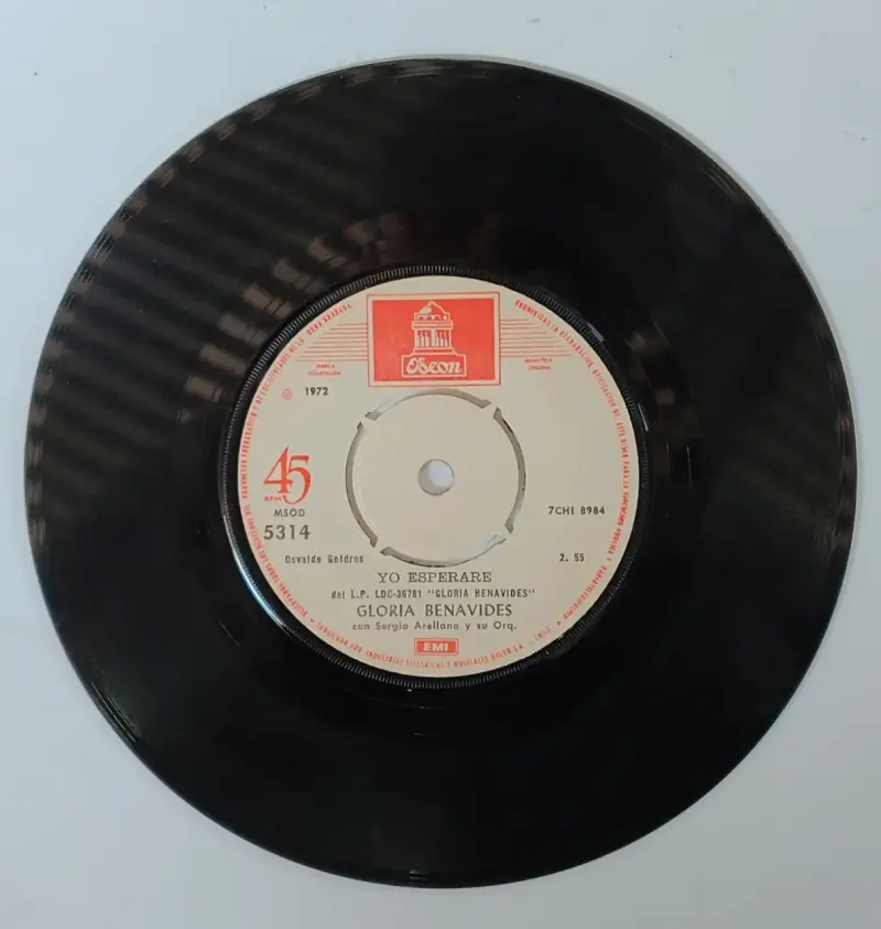 Vinilo 45 RPM Gloria Benavides Muchacho Malo - 2