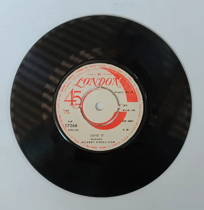 Vinilo 45 RPM Gilbert O'Sullivan 'Save It' - 1