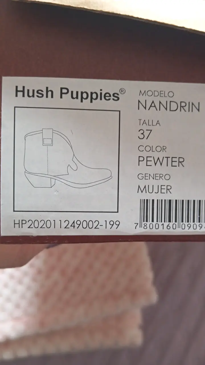 Botines Hush Puppies Nandrin Pewter Mujer - 2