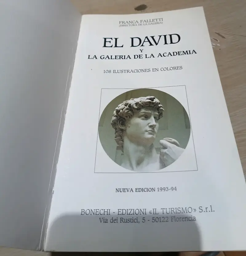 Libro El David y La Galería de la Academia - 2