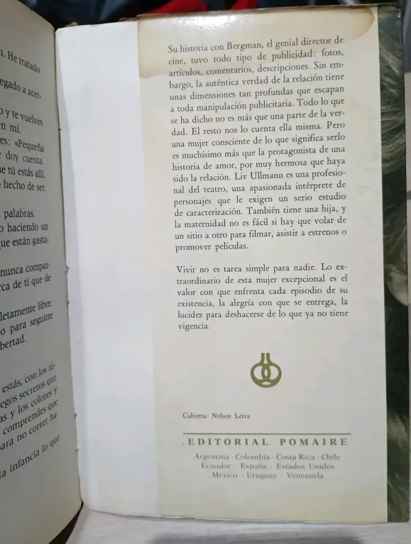 Libro 'Senderos' de Liv Ullmann en buen estado - 3