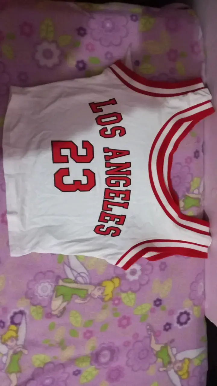 Camiseta deportiva Los Angeles 23 blanca y roja - 1