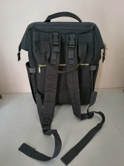 Mochila maternal gris Infanti con múltiples compartimentos - miniatura 2