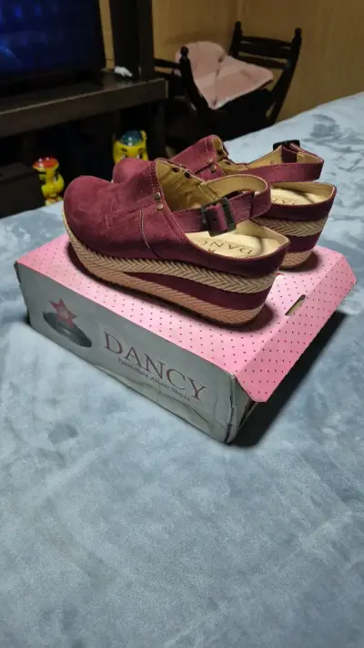 Zapatos de plataforma burdeos Dancy - miniatura 3