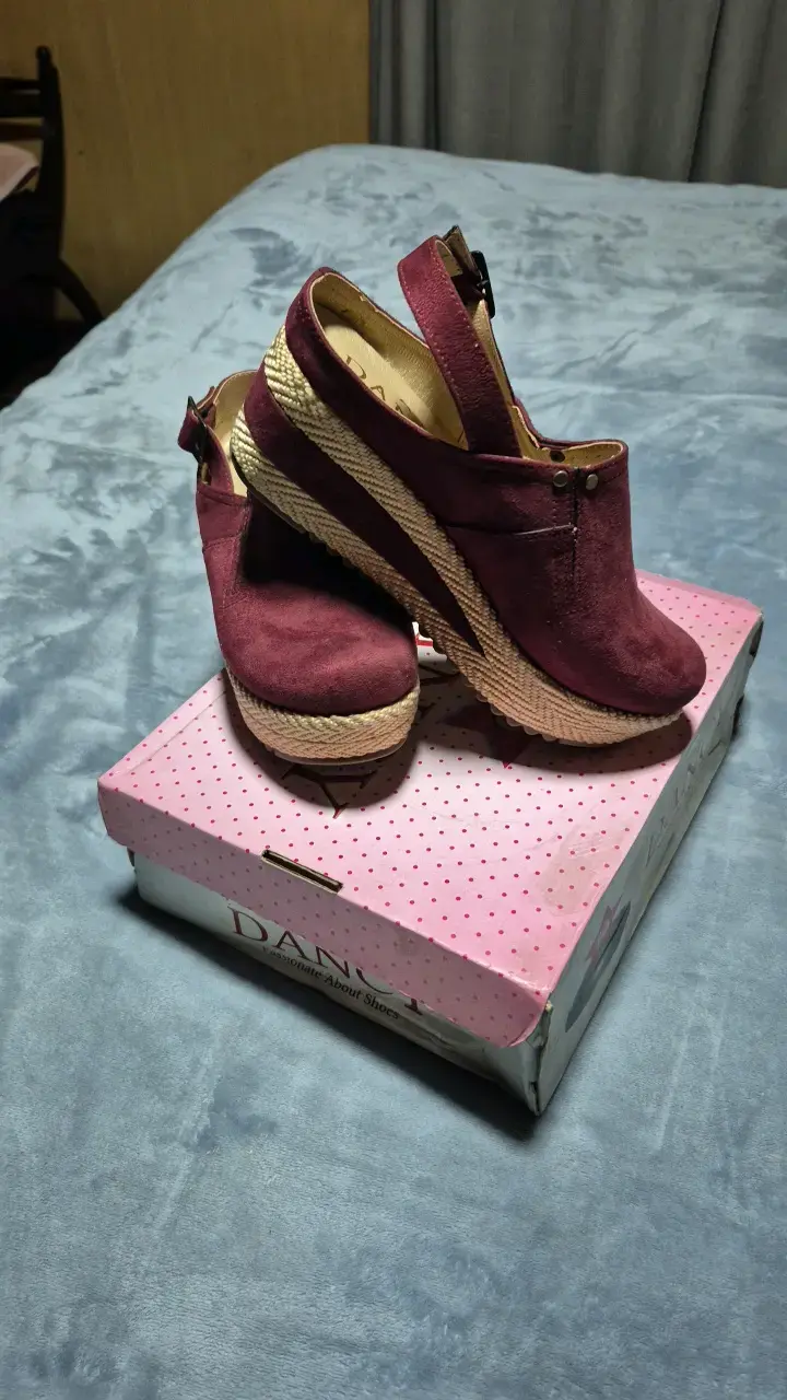 Zapatos de plataforma burdeos Dancy - 4