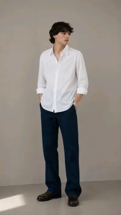 Pantalón Hombre Tela Azul Marino Index Talla 46 - miniatura 5