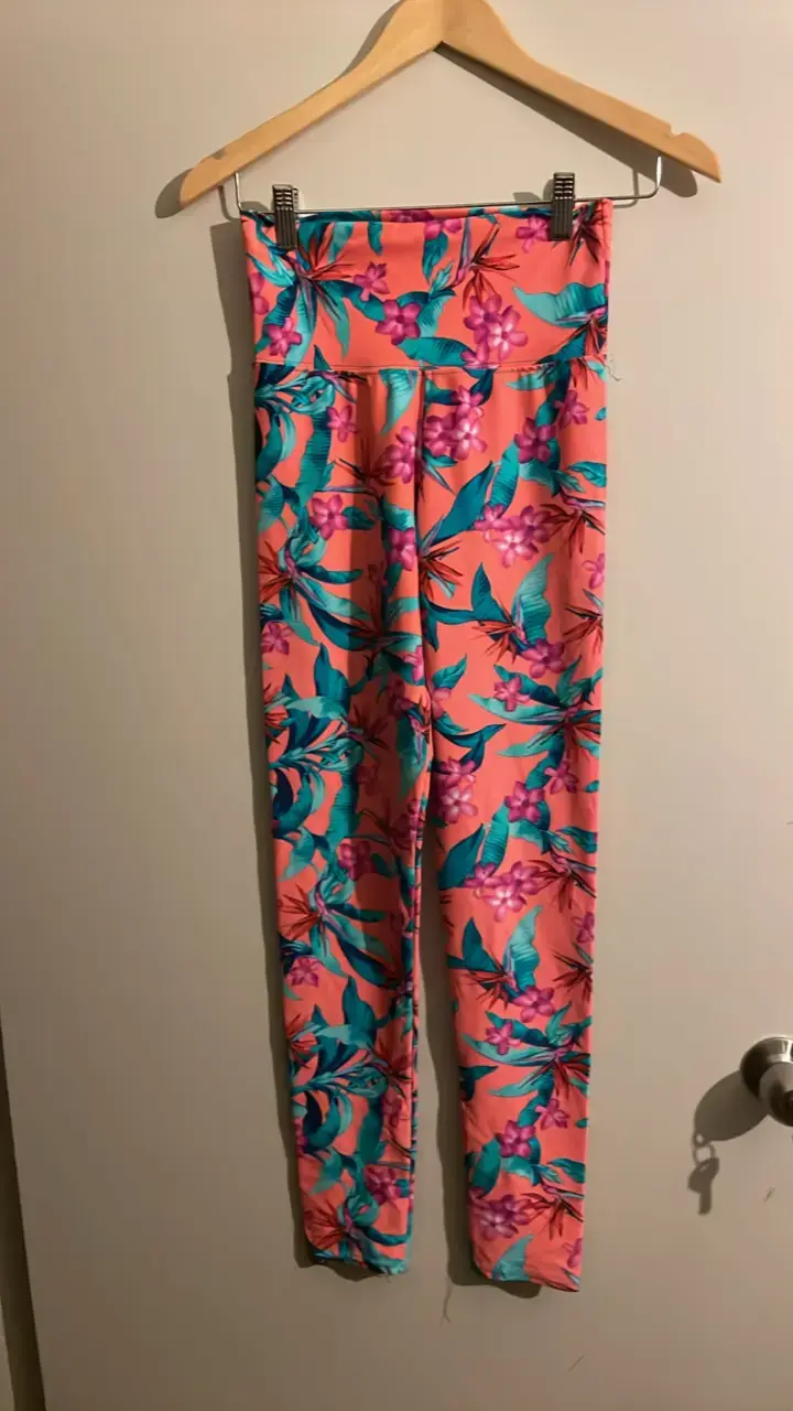 Leggings deportivos con estampado floral