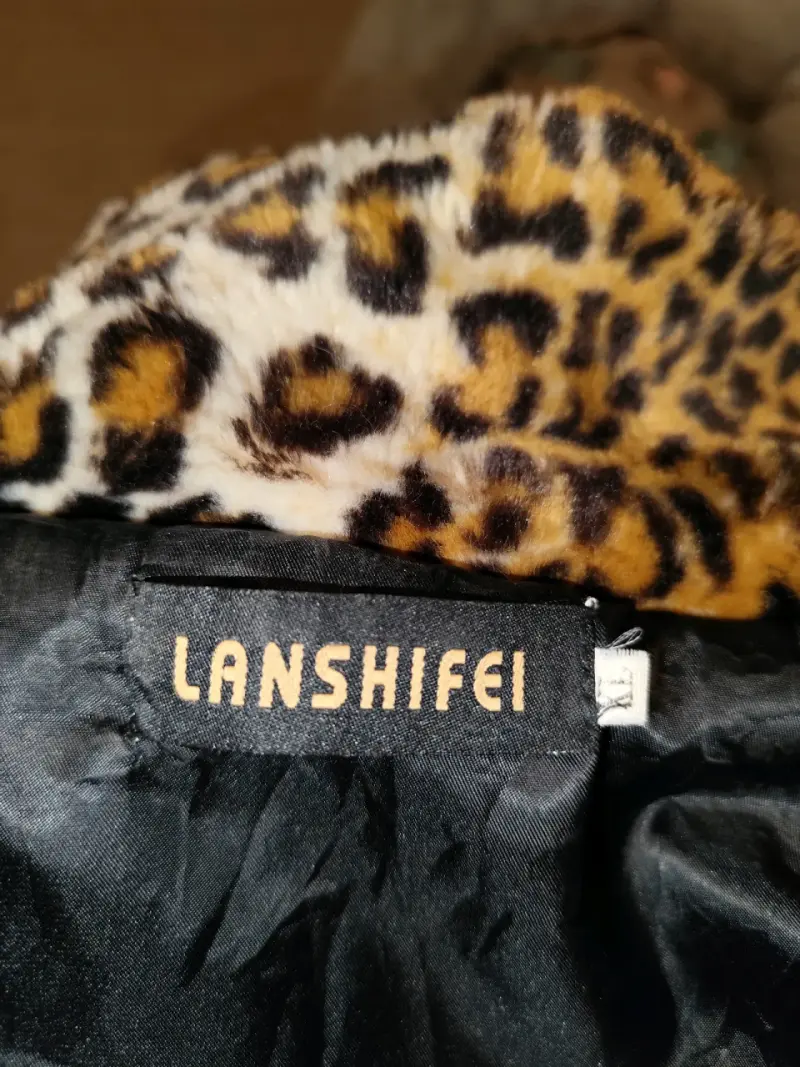 Abrigo De Pelo Sintético Animal Print Leopardo - 5