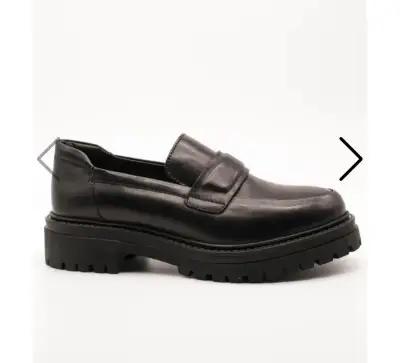 Zapatos mocasines negros de cuero Geox - miniatura 1