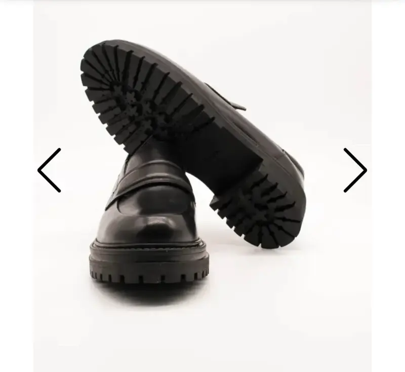 Zapatos mocasines negros de cuero Geox - 3