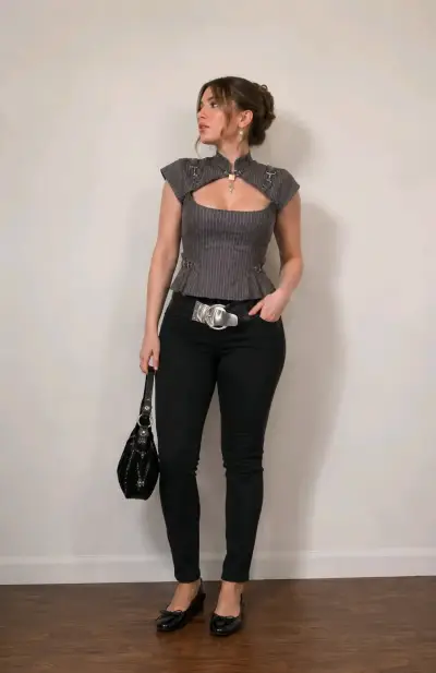 Pantalones negros talla 44 para mujer - miniatura 5