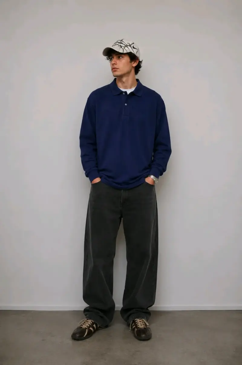 Polera Polo Lacoste Azul Marino Hombre XL - 2