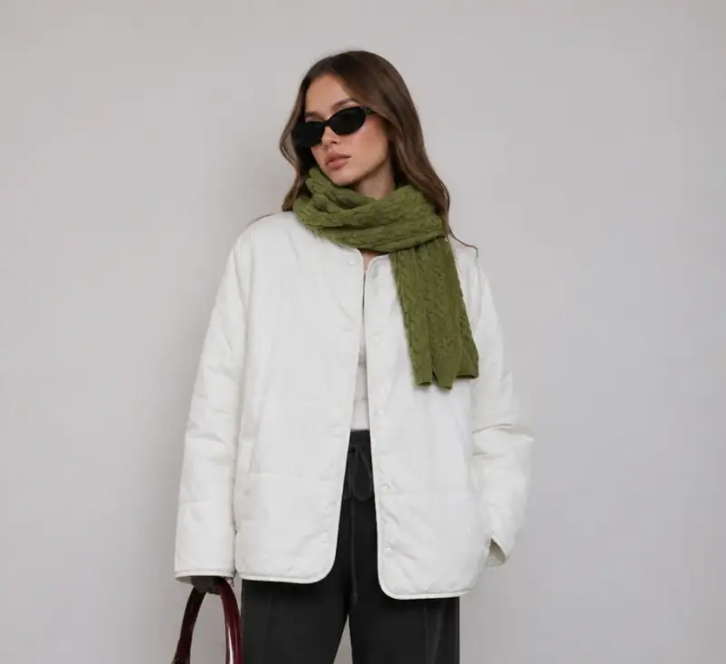 Chaqueta acolchada blanca Befree para mujer - 1