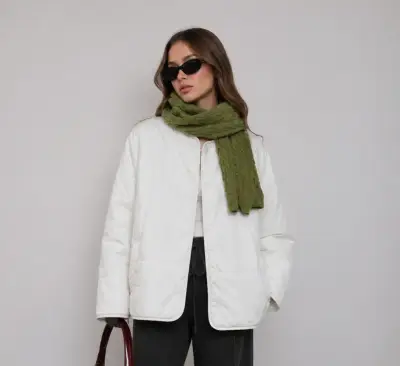 Chaqueta acolchada blanca Befree para mujer - miniatura 1