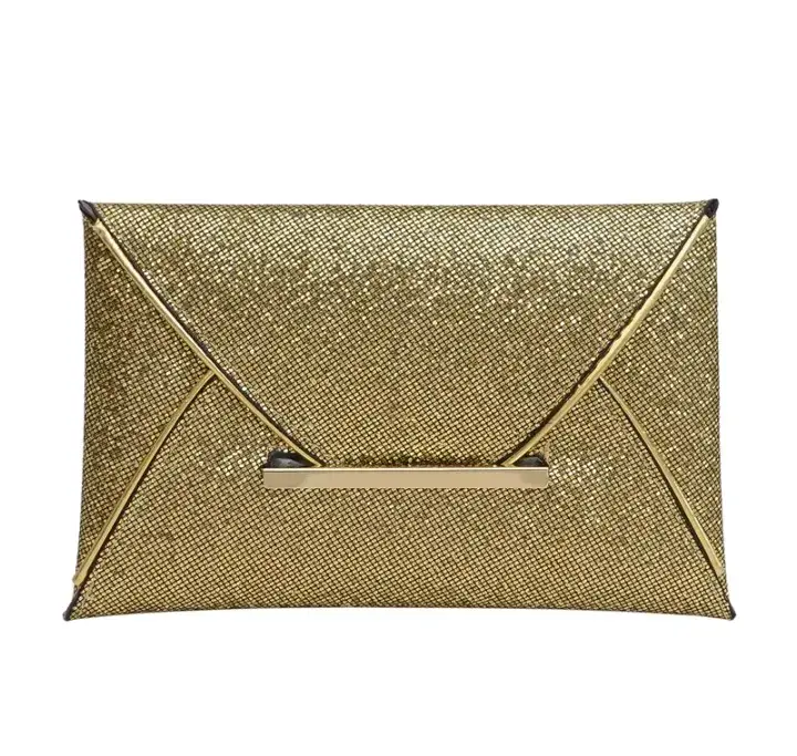 Cartera de Mano Dorada Brillante para Mujer - 2