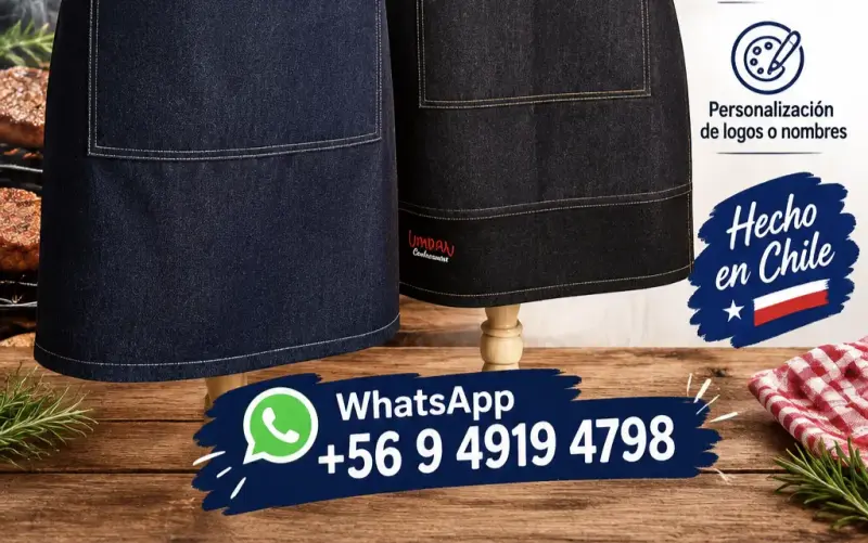 Delantal parrillero unisex personalizados - 2
