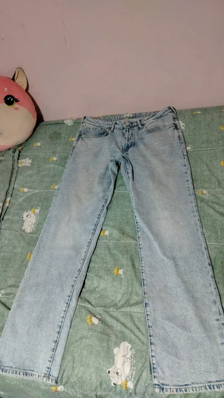 Jeans de mezclilla azul claro para mujer