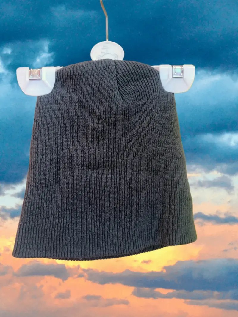 Gorro de lana gris oscuro unisex - 1