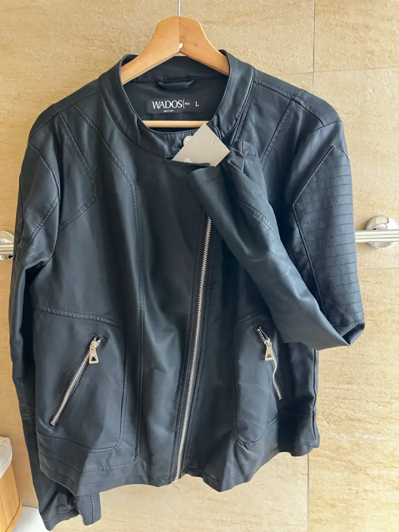 Chaqueta de cuero negra Wados para mujer - 2