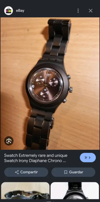 Reloj Swatch Irony Diaphane Chrono Blood Moon - miniatura 1