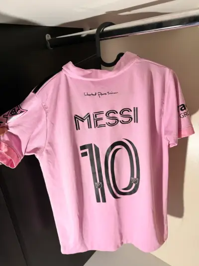 Camiseta rosa de fútbol Messi Inter Miami - miniatura 1