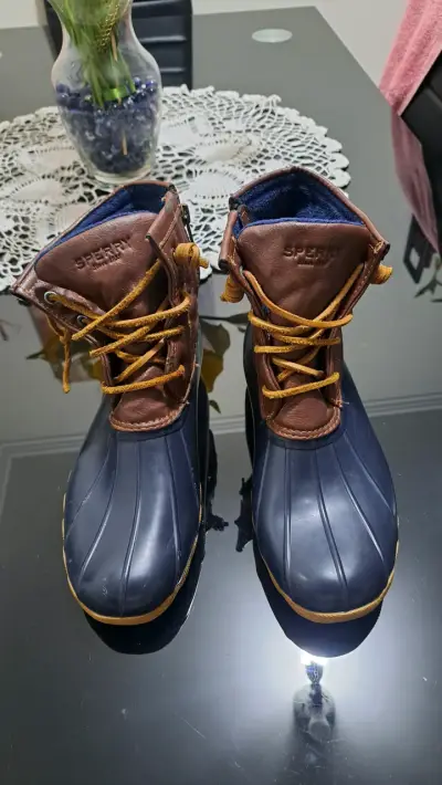 Botas de cuero y goma Sperry para mujer - miniatura 1