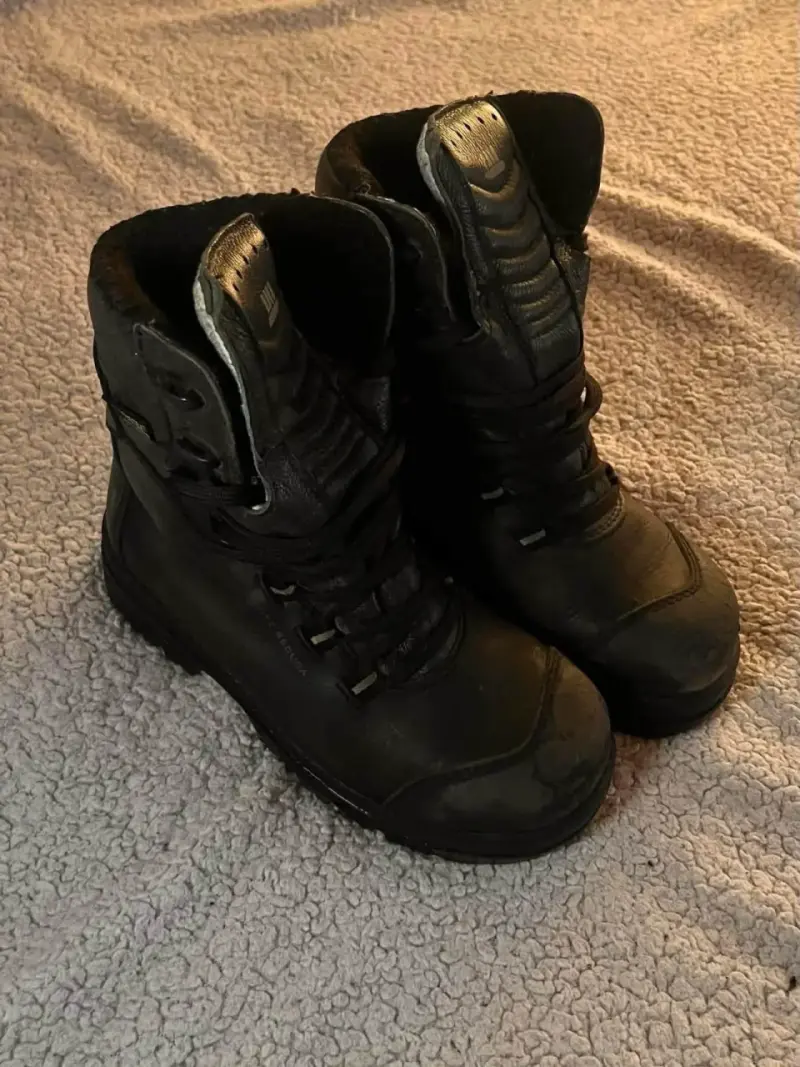Botas tácticas negras de cuero Gore-Tex