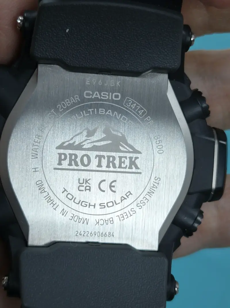 Reloj Casio Pro Trek Tough Solar Negro - 4