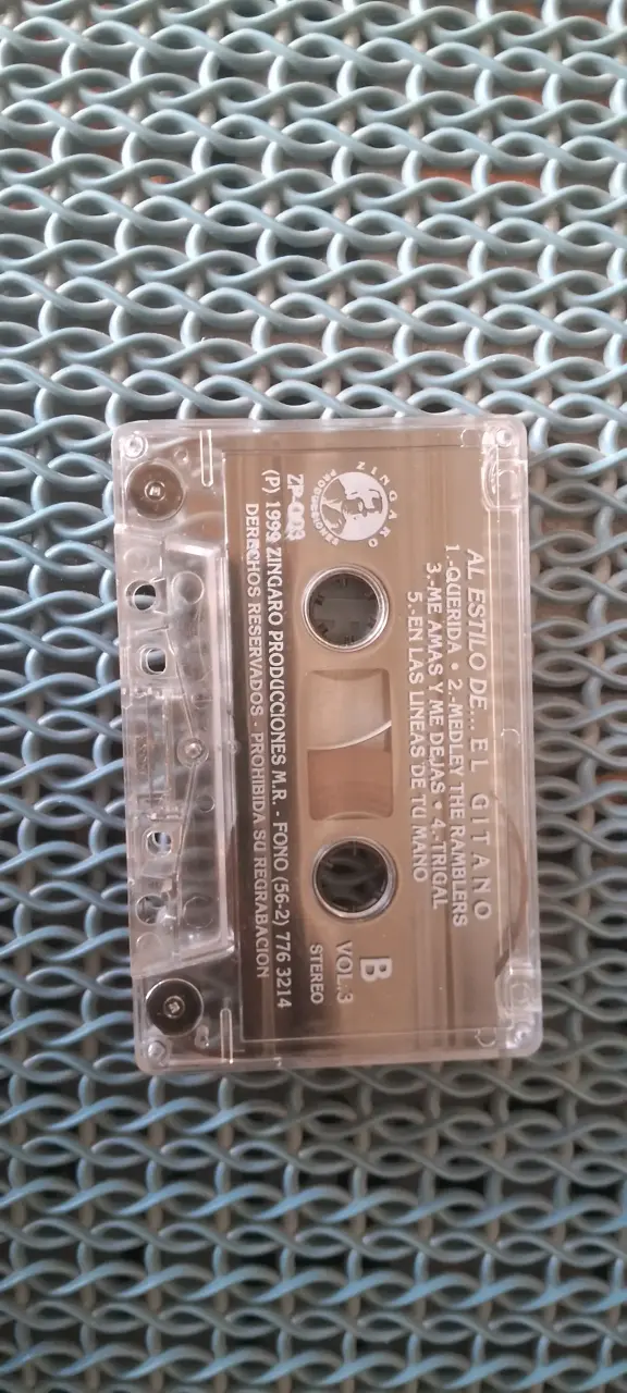 Cassette de música El Gitano Vol. 3 - 2
