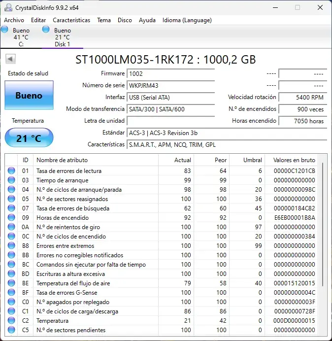 Disco Duro Externo Seagate 1TB - 5