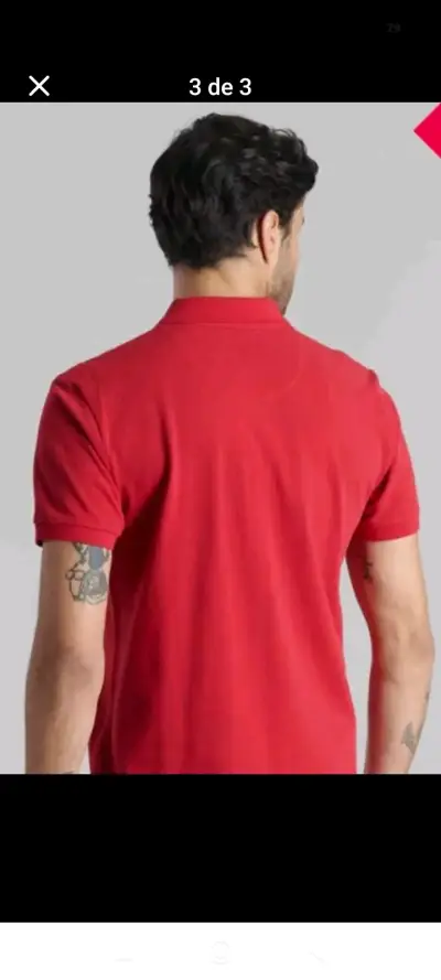 Polera Polo Roja Ferouch para Hombre - miniatura 3