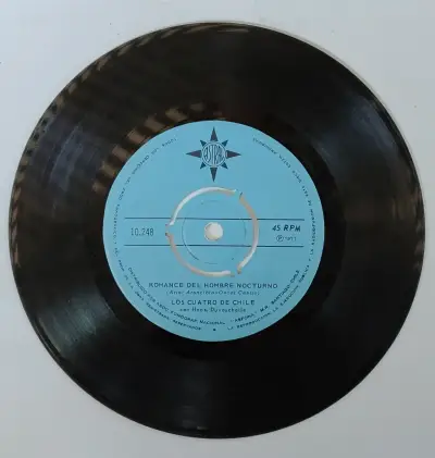 Vinilo 45 RPM Romance Del Hombre Nocturno Los Cuatro de Chile - miniatura 1