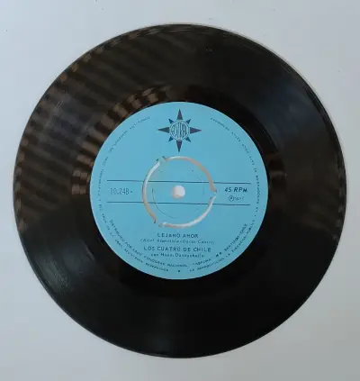 Vinilo 45 RPM Romance Del Hombre Nocturno Los Cuatro de Chile - miniatura 2