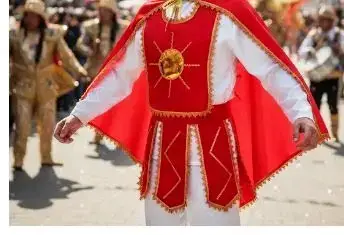 Traje Disfraz Pascuense de Rafia para Hombre - miniatura 2