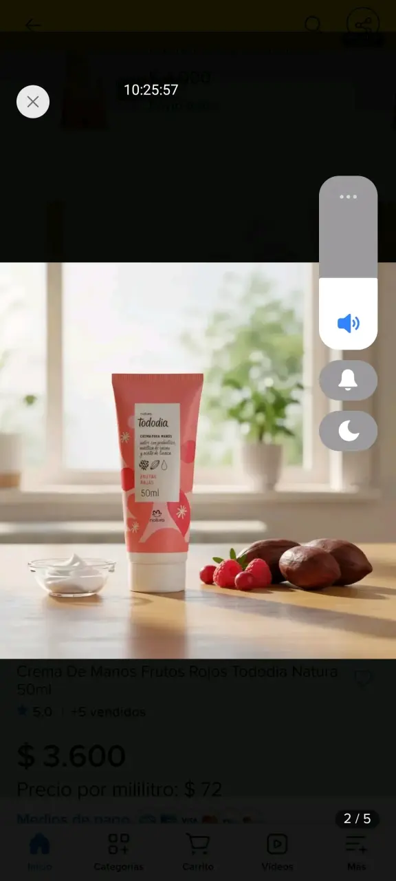 Crema de Manos Frutos Rojos Natura Tododia 50ml - 3