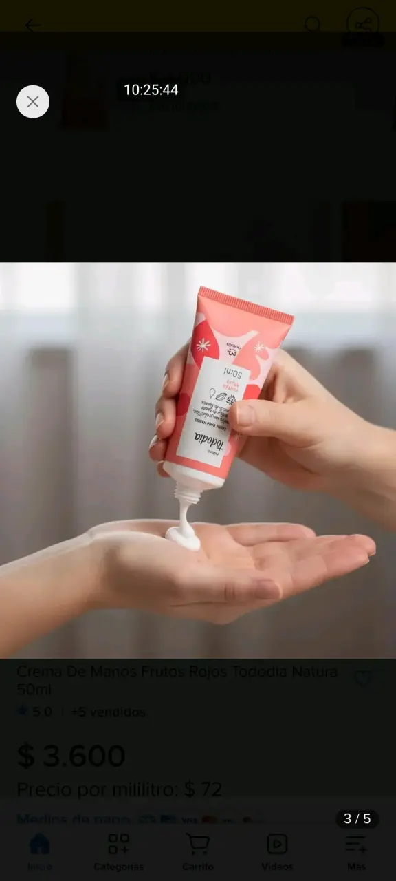 Crema de Manos Frutos Rojos Natura Tododia 50ml - 4
