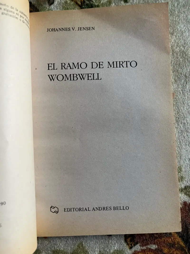 Libro 'El Ramo de Mirto Wombwell' de Johannes V. Jensen - 2