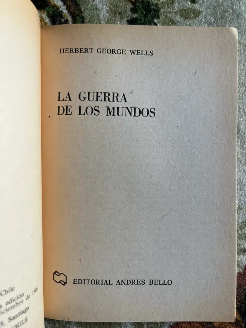 Libro 'La Guerra de los Mundos' de H.G. Wells - 2