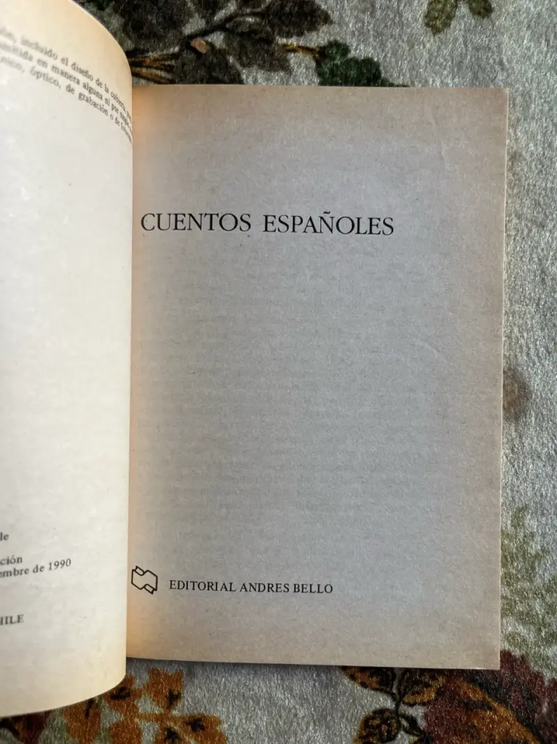 Libro Cuentos Españoles Editorial Andrés Bello - 2